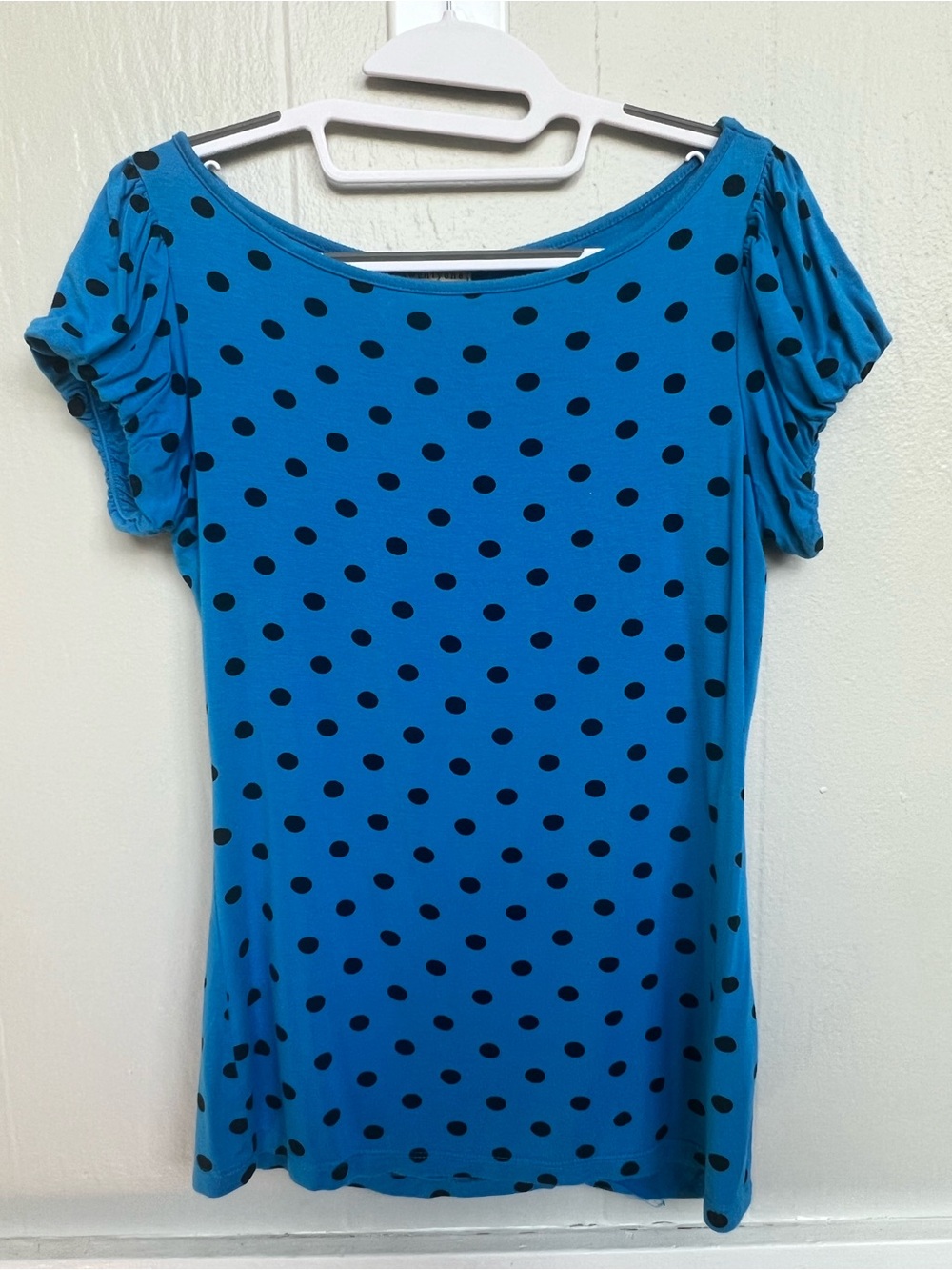 Blue Polka Dot Women's shirt